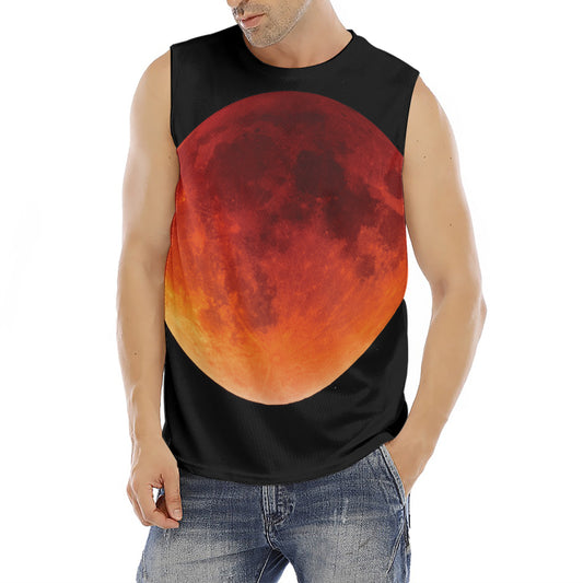 Total Lunar Eclipse Print Men's Fitness Tank Top