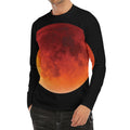 Total Lunar Eclipse Print Men's Long Sleeve Rash Guard