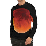 Total Lunar Eclipse Print Men's Long Sleeve Rash Guard