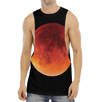 Total Lunar Eclipse Print Men's Muscle Tank Top
