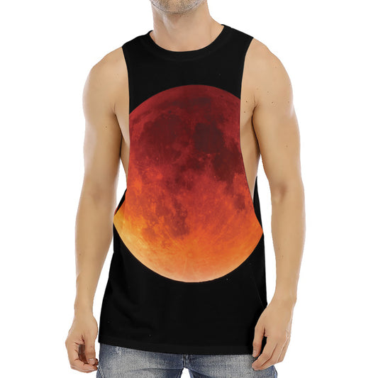 Total Lunar Eclipse Print Men's Muscle Tank Top
