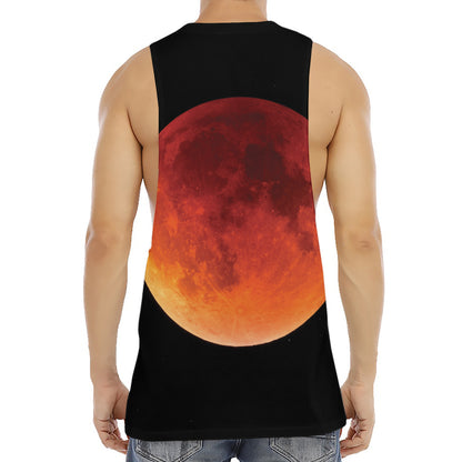 Total Lunar Eclipse Print Men's Muscle Tank Top
