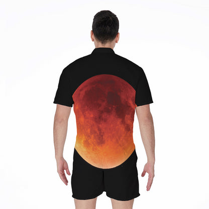 Total Lunar Eclipse Print Men's Rompers
