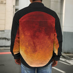 Total Lunar Eclipse Print Men's Shirt Jacket