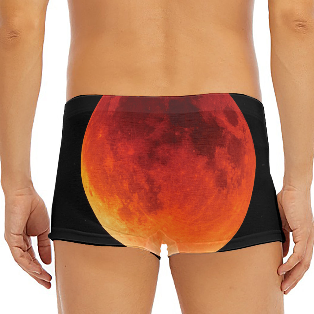 Total Lunar Eclipse Print Men's Short Boxer Briefs