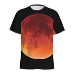 Total Lunar Eclipse Print Men's Sports T-Shirt