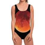 Total Lunar Eclipse Print One Piece Swimsuit