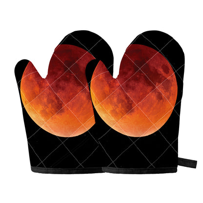 Total Lunar Eclipse Print Oven Mitts