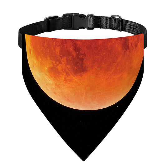 Total Lunar Eclipse Print Over The Collar Dog Bandana