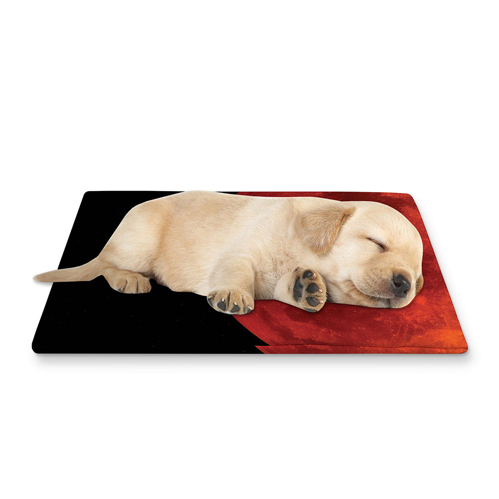 Total Lunar Eclipse Print Pet Cooling Mat Cover