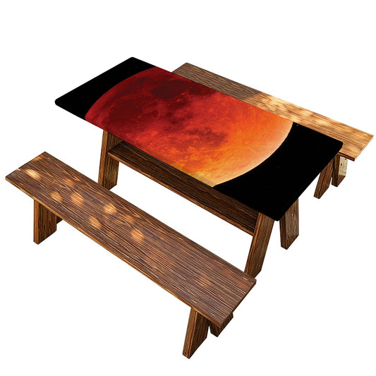 Total Lunar Eclipse Print Picnic Table Cover