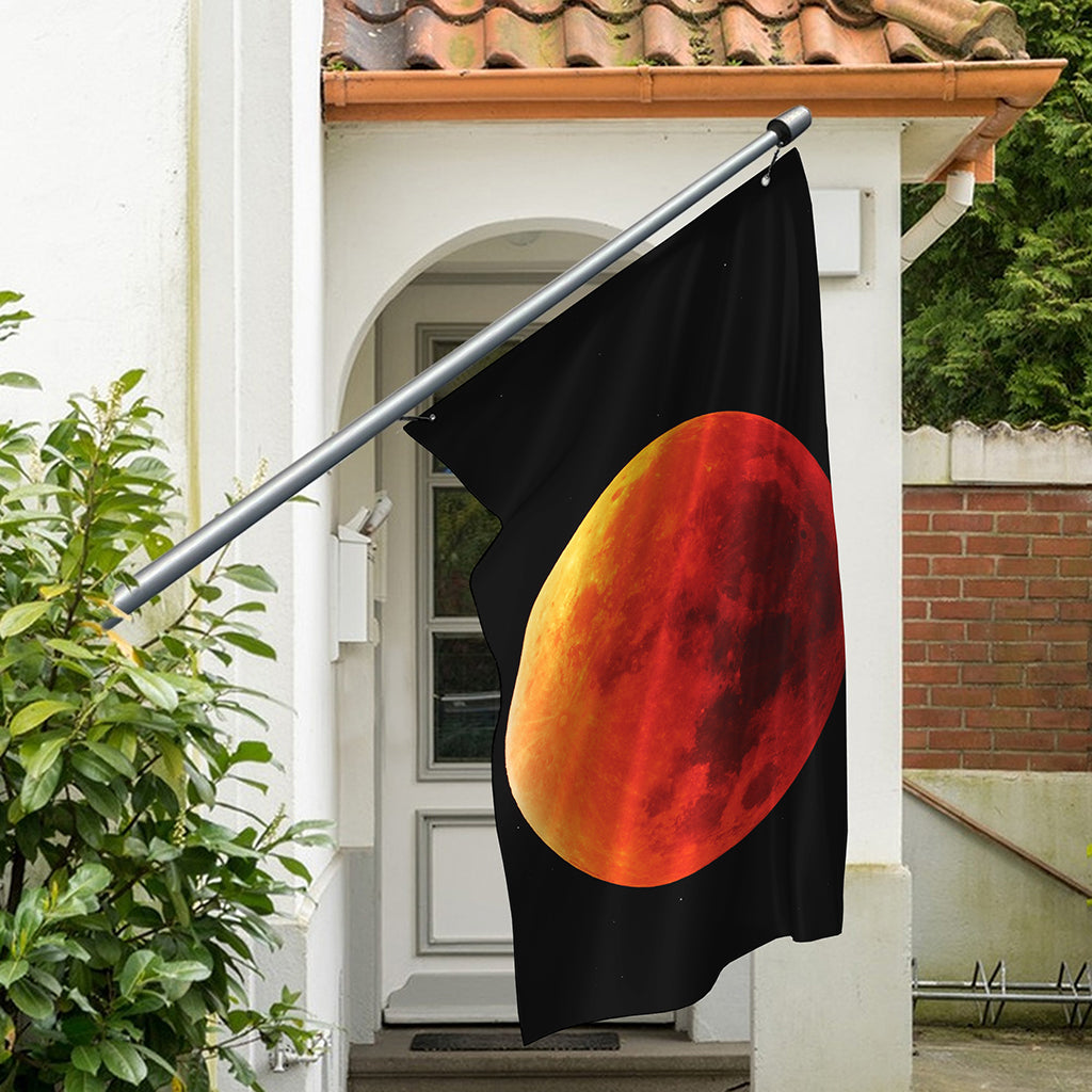 Total Lunar Eclipse Print Polyester Flag
