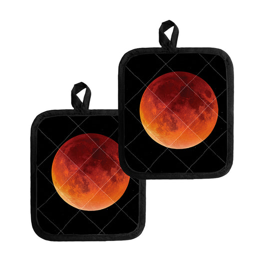 Total Lunar Eclipse Print Pot Holders