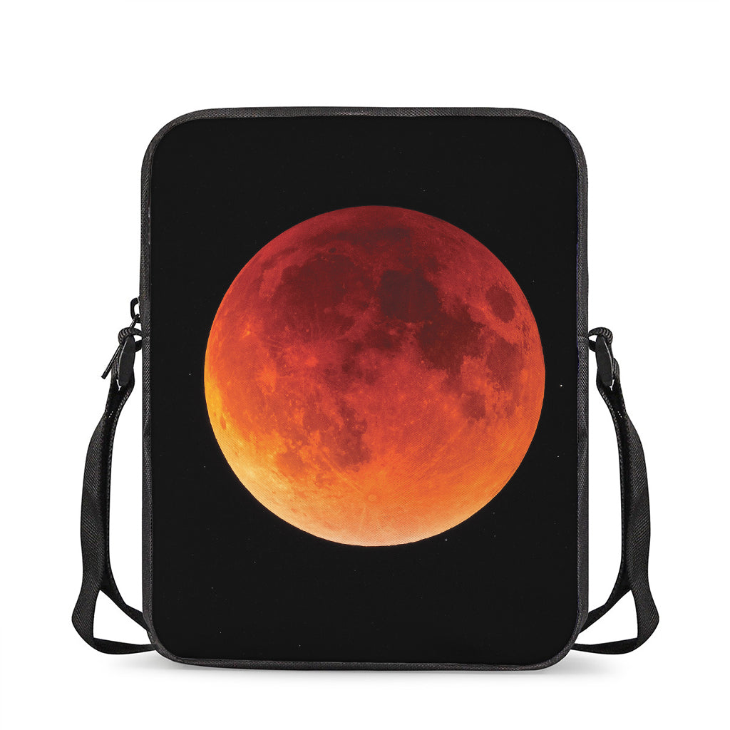 Total Lunar Eclipse Print Rectangular Crossbody Bag
