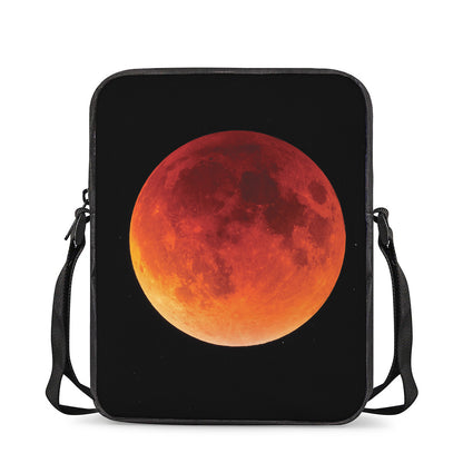 Total Lunar Eclipse Print Rectangular Crossbody Bag