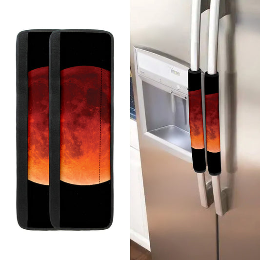 Total Lunar Eclipse Print Refrigerator Handle Covers