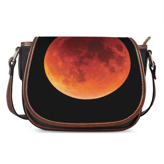 Total Lunar Eclipse Print Saddle Bag