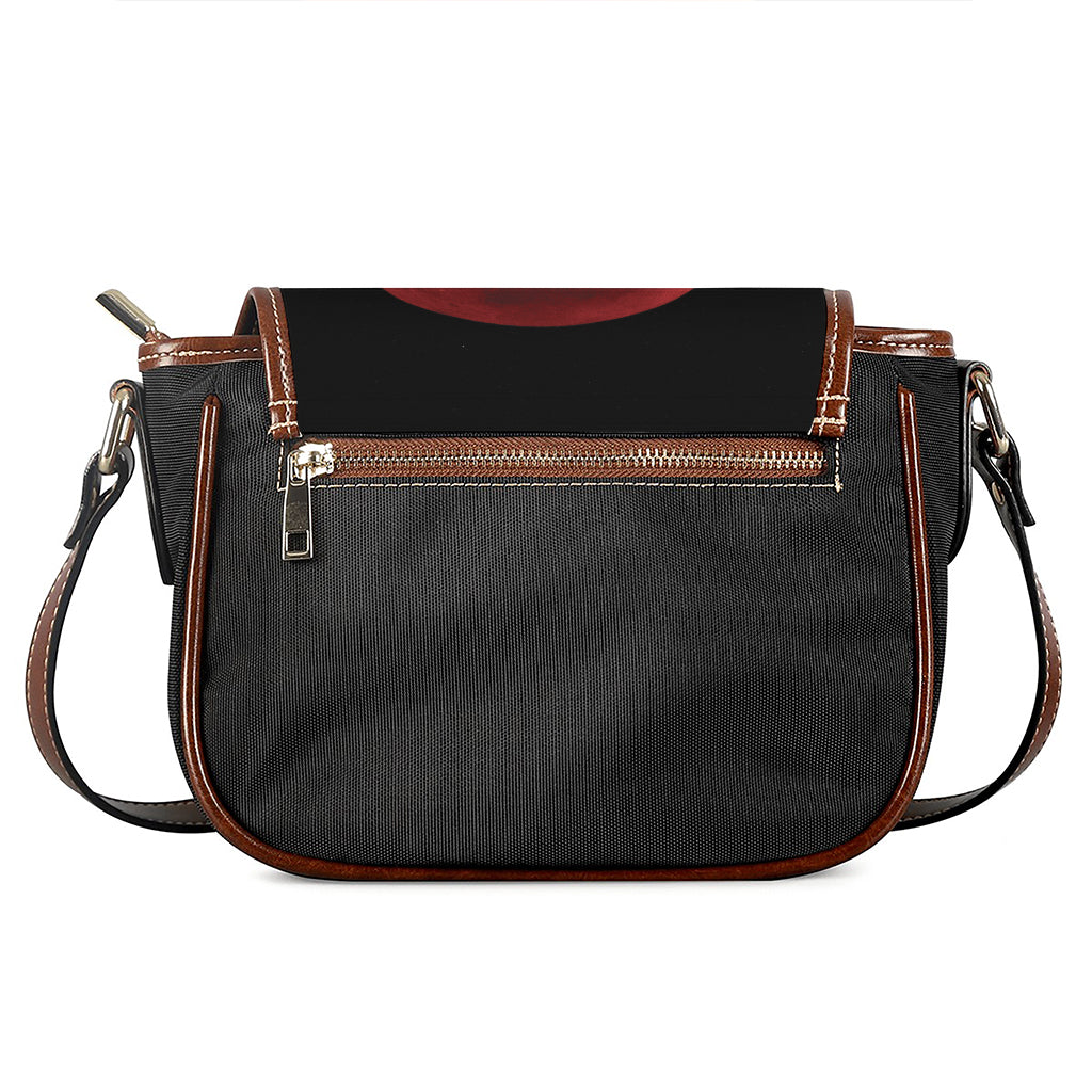 Total Lunar Eclipse Print Saddle Bag