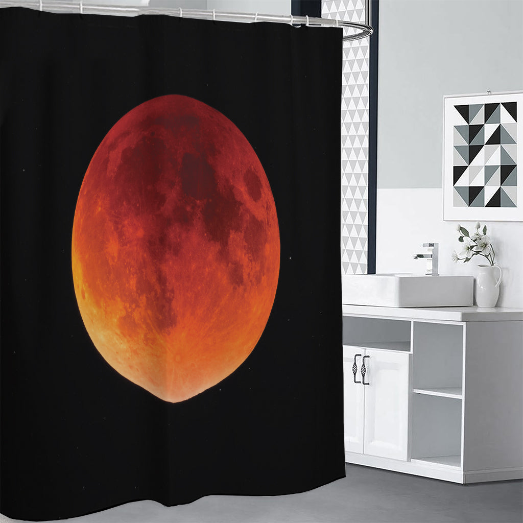 Total Lunar Eclipse Print Shower Curtain