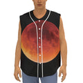 Total Lunar Eclipse Print Sleeveless Baseball Jersey