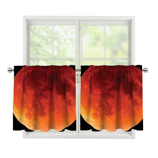 Total Lunar Eclipse Print Tier Curtains