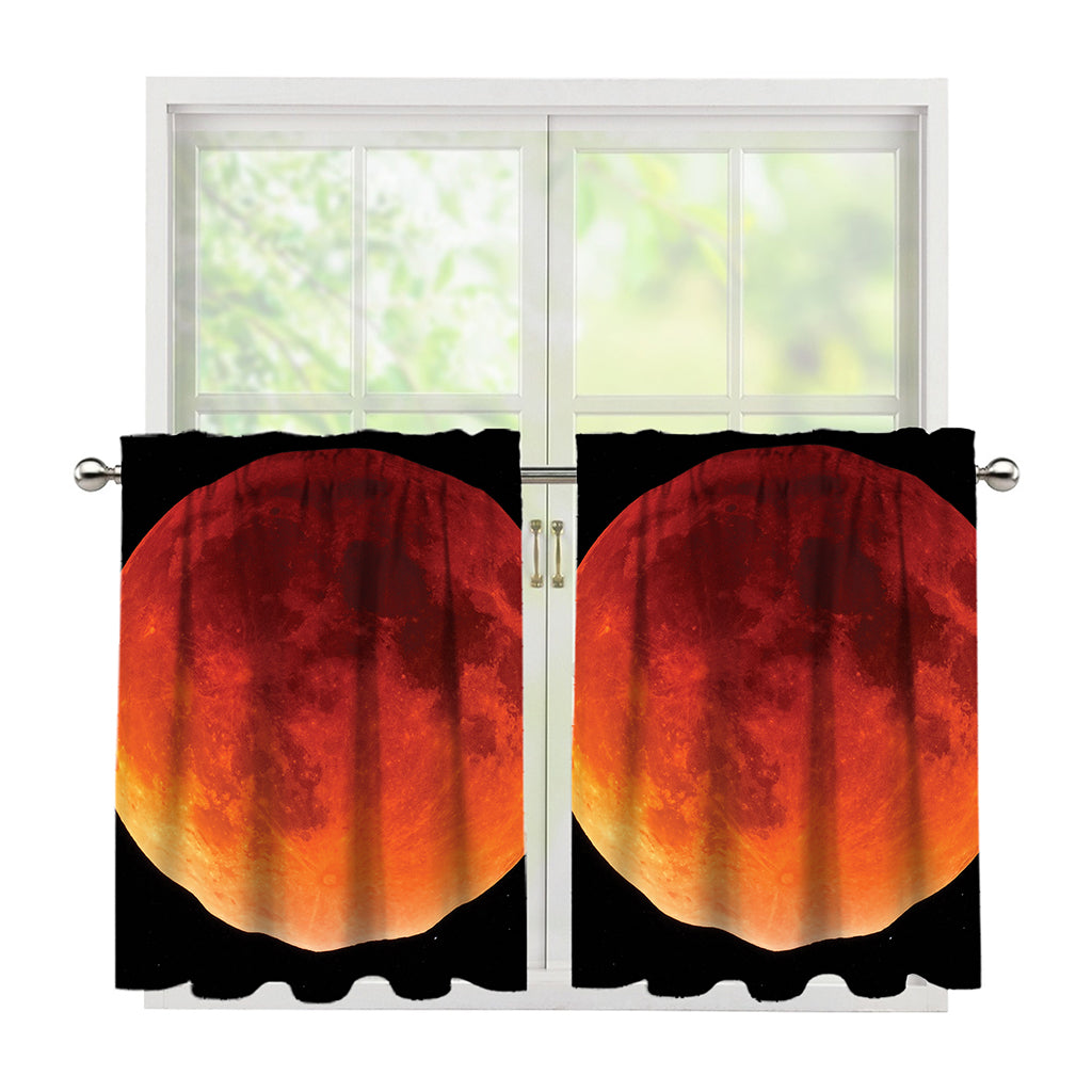 Total Lunar Eclipse Print Tier Curtains