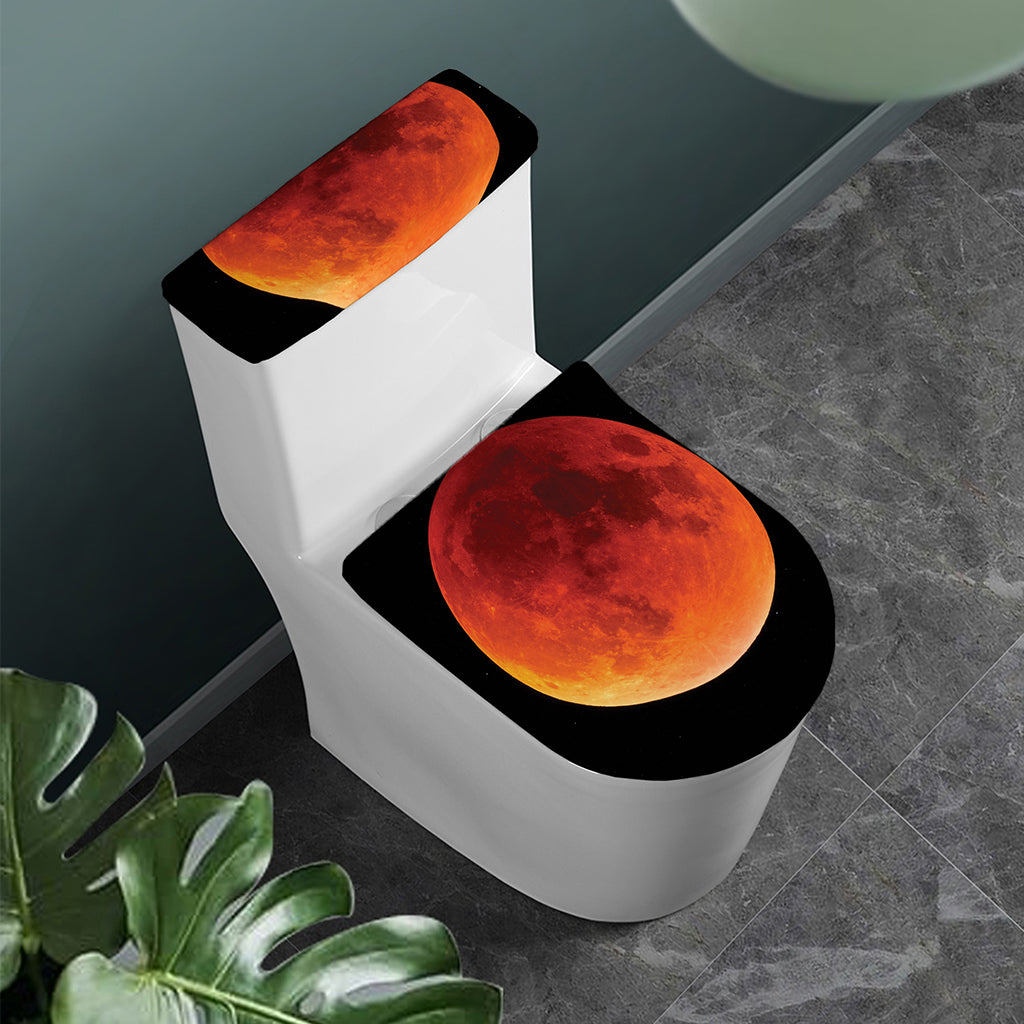Total Lunar Eclipse Print Toilet Lid And Tank Cover Set