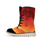 Total Lunar Eclipse Print Winter Boots