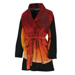 Total Lunar Eclipse Print Women's Bathrobe