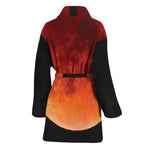Total Lunar Eclipse Print Women's Bathrobe