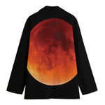 Total Lunar Eclipse Print Women's Cotton Blazer