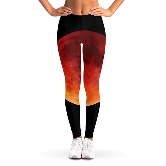 Total Lunar Eclipse Print Women's Leggings