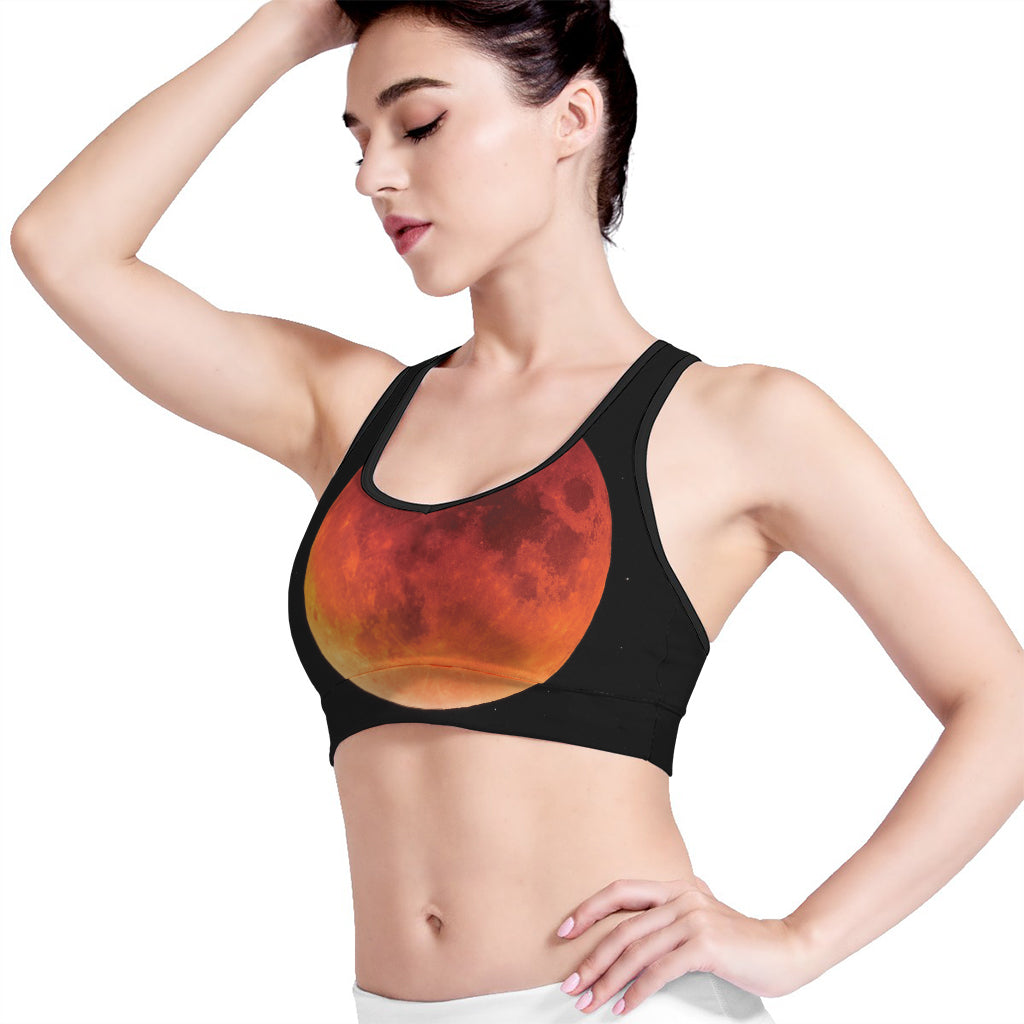 Total Lunar Eclipse Print Women's Sports Bra