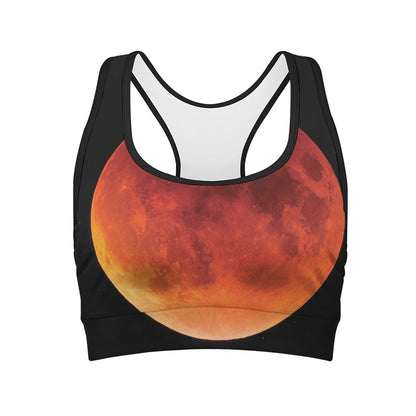 Total Lunar Eclipse Print Women's Sports Bra