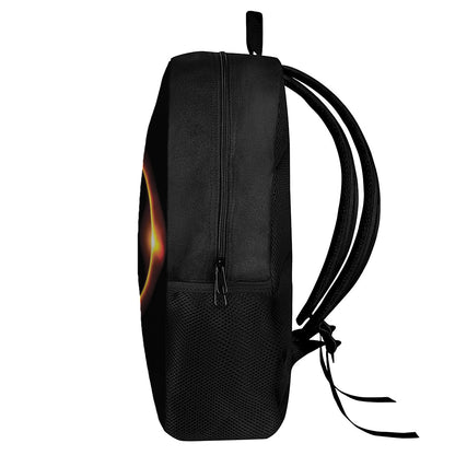 Total Solar Eclipse Print 17 Inch Backpack