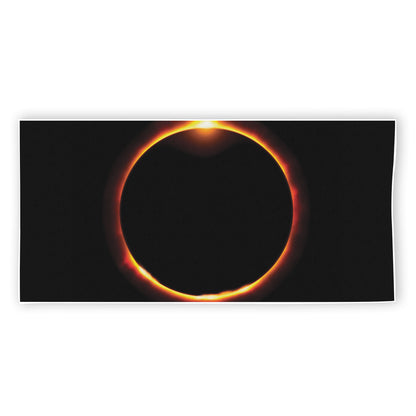 Total Solar Eclipse Print Beach Towel