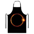 Total Solar Eclipse Print Bib Apron With Pocket