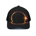 Total Solar Eclipse Print Black Mesh Trucker Hat