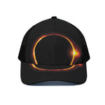 Total Solar Eclipse Print Black Mesh Trucker Cap