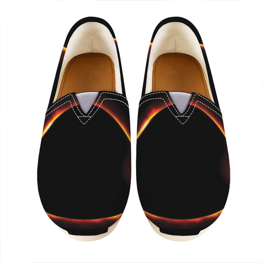 Total Solar Eclipse Print Casual Shoes