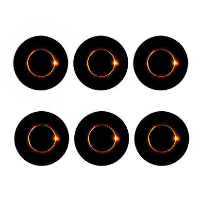 Total Solar Eclipse Print Coaster Set