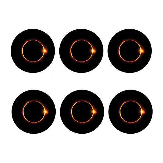 Total Solar Eclipse Print Coaster Set