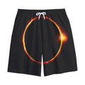 Total Solar Eclipse Print Cotton Shorts