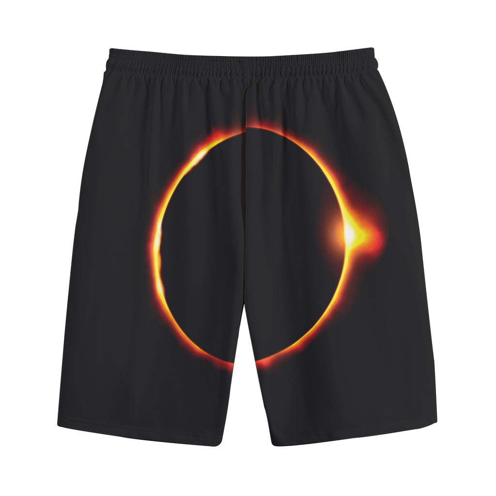Total Solar Eclipse Print Cotton Shorts