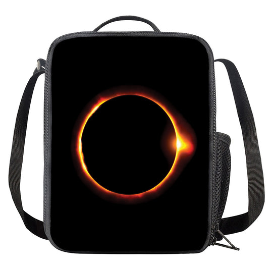 Total Solar Eclipse Print Crossbody Lunch Bag