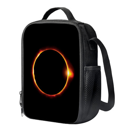 Total Solar Eclipse Print Crossbody Lunch Bag