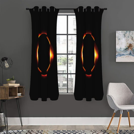 Total Solar Eclipse Print Curtain