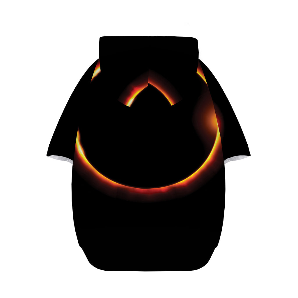 Total Solar Eclipse Print Dog Zip Up Hoodie
