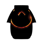 Total Solar Eclipse Print Dog Zip Up Hoodie