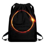 Total Solar Eclipse Print Drawstring Backpack